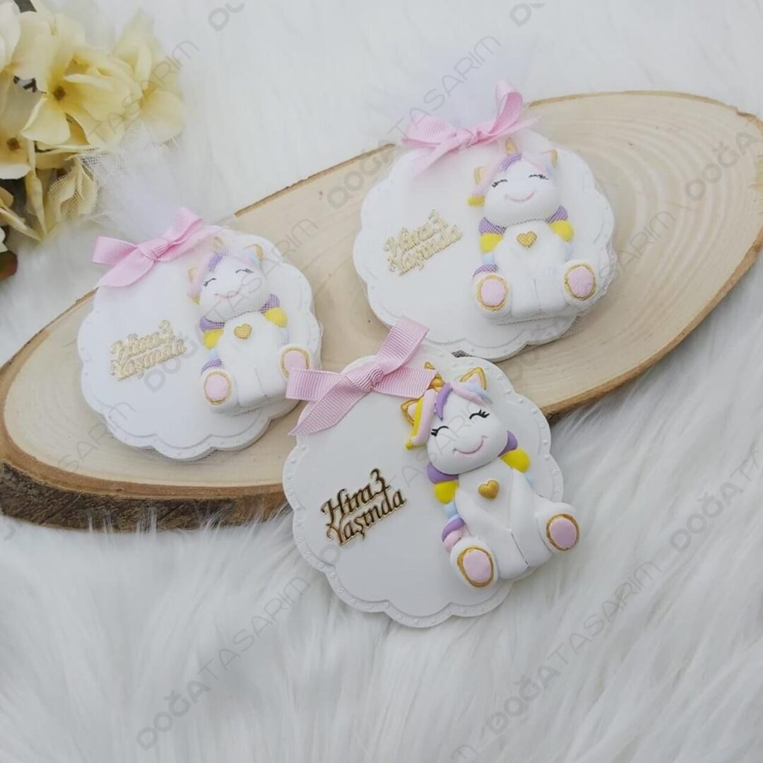 Unicorn Konsept 3 Yaş Doğum Günü Hediyelikleri (2)