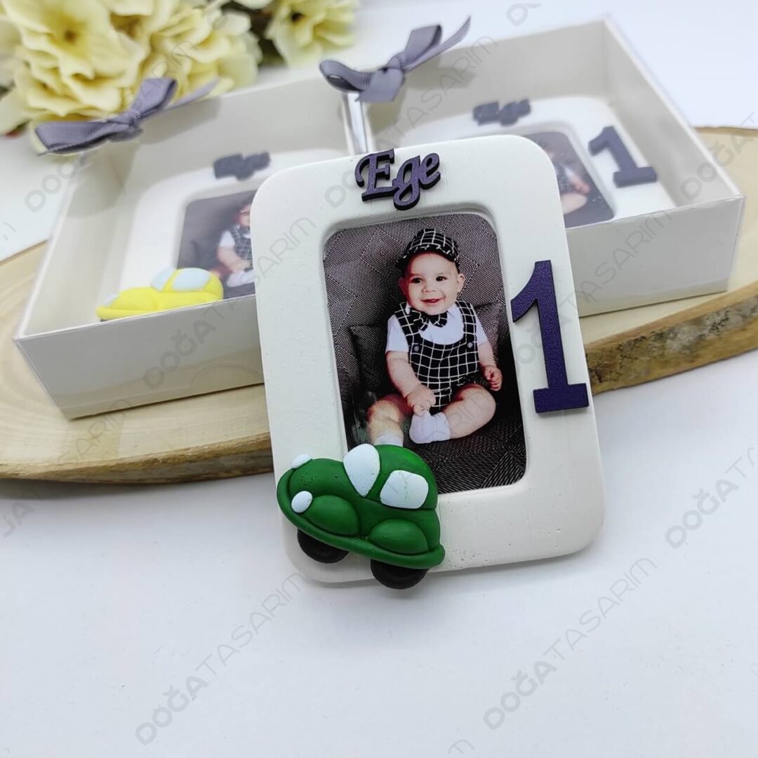 Araba Konsepti Fotoğraf Çerçevesi Kokulu Taş Hediyelikler (4)