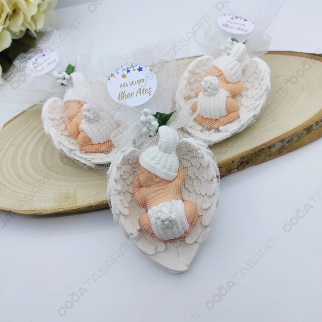 Beyaz Bebek Kokulu Taş Magnet