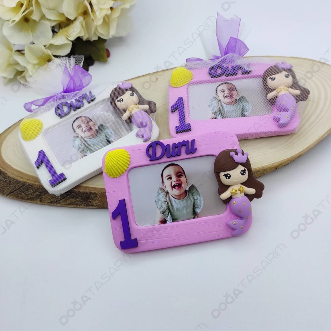 Deniz Kızı Konsepti Fotoğraf Çerçevesi Kokulu Taş Hediyelikler (3)