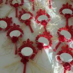 Kraliçe Taçlı Kırmızı Hediyelik Ayna