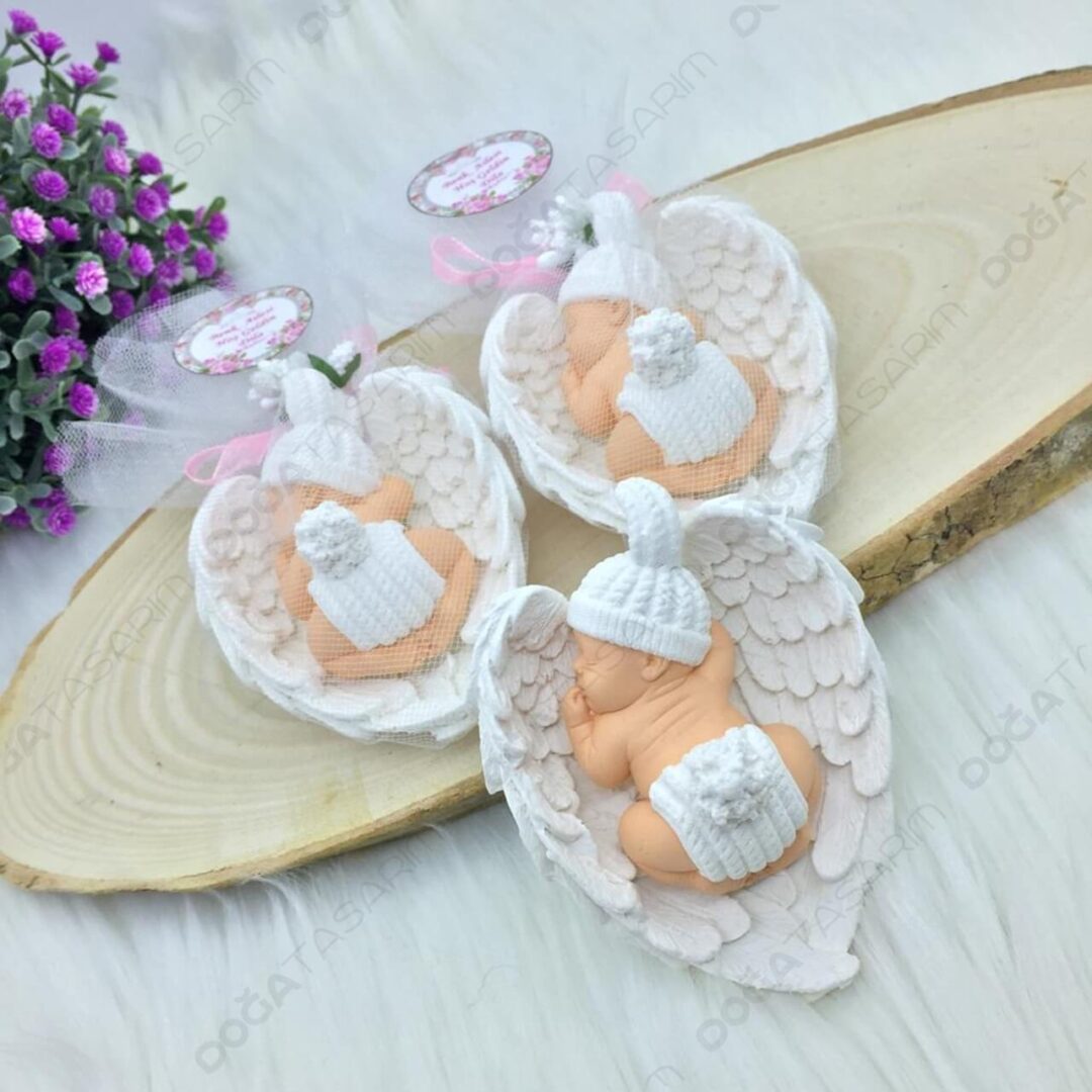 Melek Kanadı Bebek Kokulu Taş Hediyelikler (2)