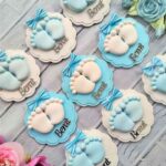 Pleksi İsimlik ve Bebek Ayağı Kokulu Taş