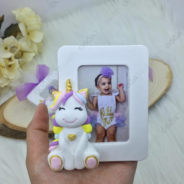 Unicorn Fotoğraf Çerçevesi Magnet Hediyelik (2)