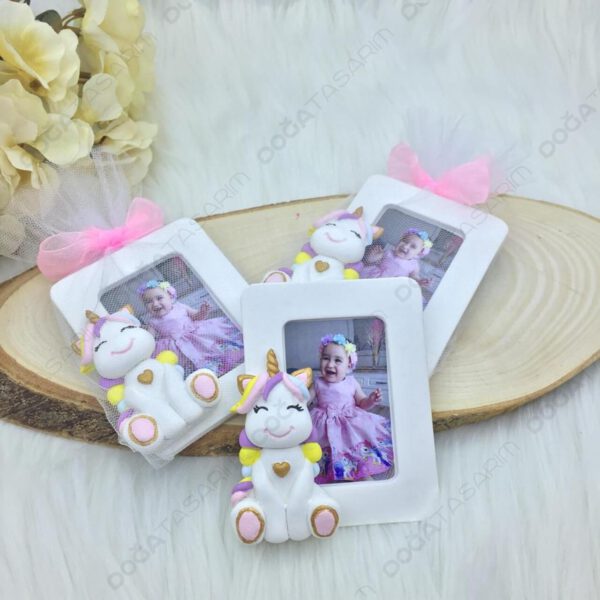 Unicorn Fotoğraf Çerçevesi Magnet Hediyelik (5)