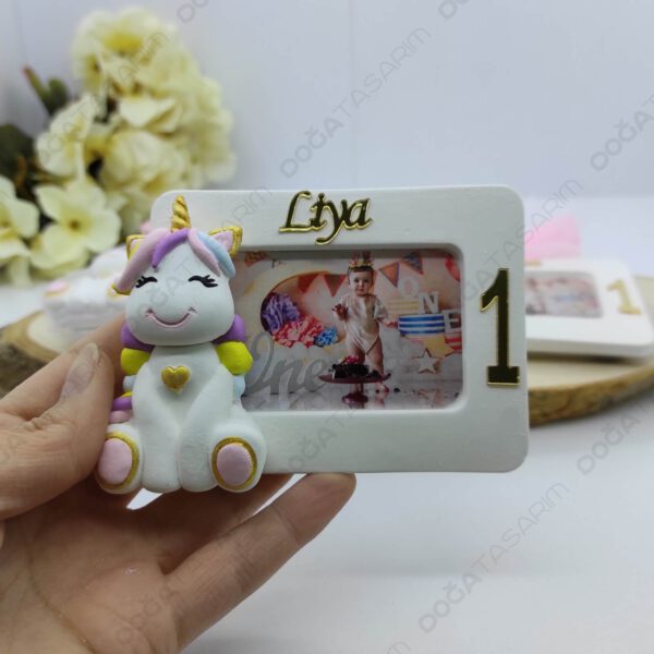 Unicorn Hediyelikler Fotoğraf Çerçevesi Magnet Kokulu Taş (3)