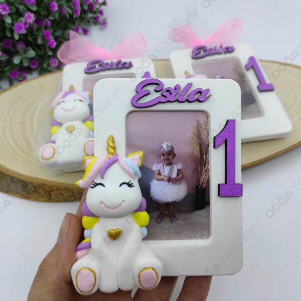 Unicorn Hediyelikler Fotoğraf Çerçevesi Magnet Kokulu Taş (5)