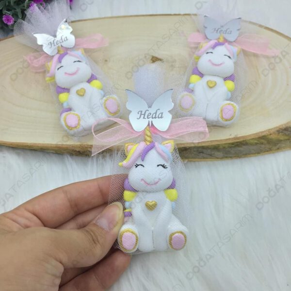 Unicorn Temalı Hediyelik Kokulu Taş Magnet (2)